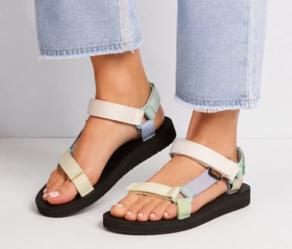 Teva Midform Universal Sandals Women’s 7 Pastel Multi Platform